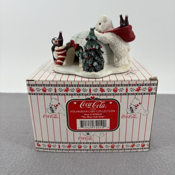 1996 COCA-COLA POLAR BEAR CUBS COLLECTION THE BEAR CUB CLUB H72010 - Picture 1 of 9